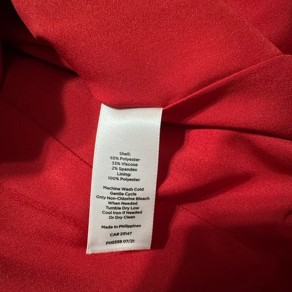 Talbots Women's Red Tartan Midi Dress - Picture 3 of 9